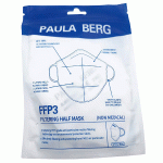 CE Marked FFP3 PAULA BERG Half Filtering Face Mask (1 Mask ONLY)